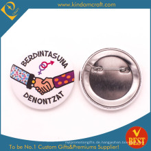 Social-Interaktion Souvenir Zinn Button Badge in Zink-Legierung